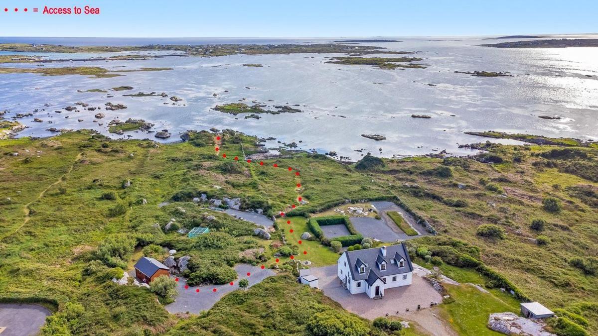 فيلا Seaside Log Cabin, Carna المظهر الخارجي الصورة